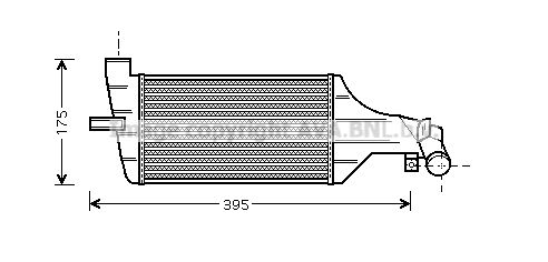 AVA QUALITY COOLING Интеркулер OL4374